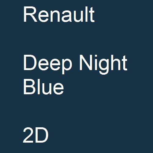 Renault, Deep Night Blue, 2D.